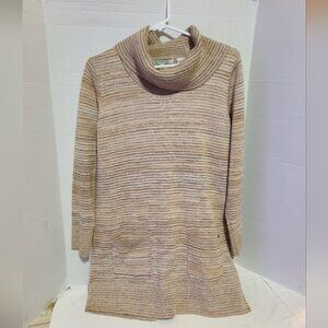 Eight Eight Eight Women's Size Medium Cowl Neck Light Academia Sweater Dress